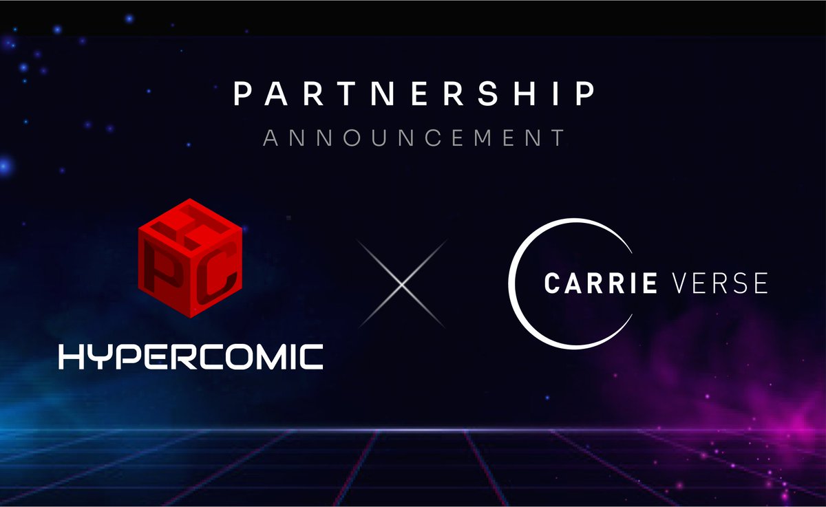 #HYPERCOMIC x #Carrieverse #Partnership #Announcement 📣
Strategic partnership with <a href="/CarrieVerse/">Carrieverse</a>🎉

✨Expansion of the of Enjoy &amp; Earn (E&amp;E) #NFT and #Ecosystem
✨Cross-marketing effort on a global scale based on #web3 IP
✅Details: bit.ly/3ZSEqjF

#K_webtoon #K_content