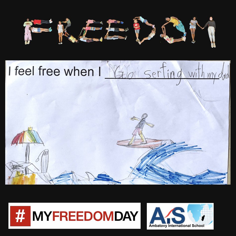AmbatovyIS's tweet photo. Ambatovy International School in Madagascar supports #MyFreedomDay by reflecting on "I feel free when I..." May freedom ring everywhere for everyone around the world! #issedu #intled #thecgcproject #Ambatovyiseducation #Madagascar #freedom4all
@ISSCommunity https://t.co/tpBdo6PUei