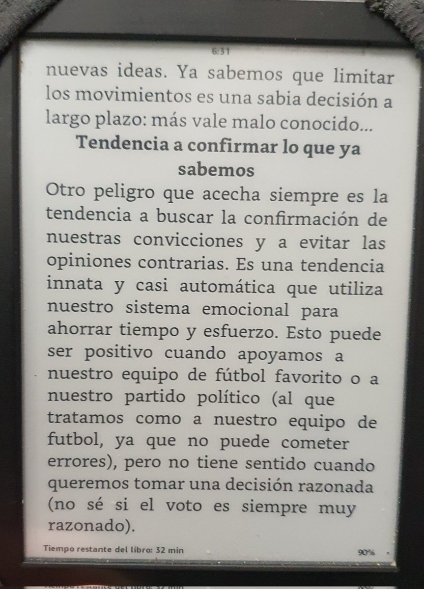 iparatx's tweet photo. El efecto endowment (aferrarse a posiciones cuyos fundamentales han variado para peor) es apuntalado por uno de los sesgos cognitivoos más universales
El sesgo de confirmación
"Invirtiendo a largo plazo, mi experiencia como inversor" #Parames @EdicionesDeusto #Iparbooks https://t.co/dlNLA0JDnn