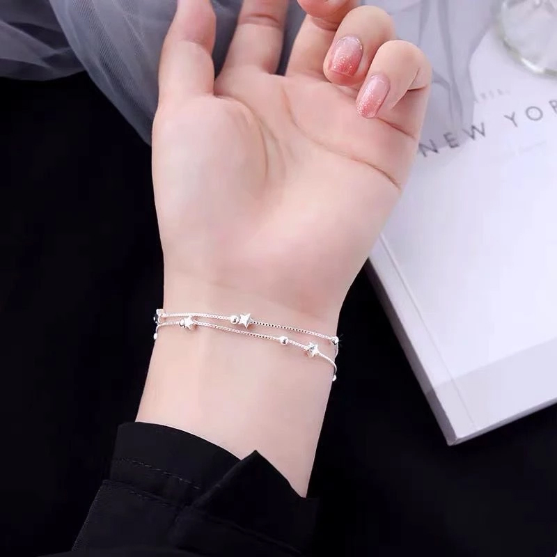 Silver Stars Bracelet. Add a shine to your fit.
Link in bio ☝️
.
#bracelets #braceletstack #braceletcollection #braceletlover #braceletlovers #braceletoftheday #braceletmaker #braceletshop #braceletstore #braceletsforsale #braceletforsale #bohobracelet #diamondbracelet