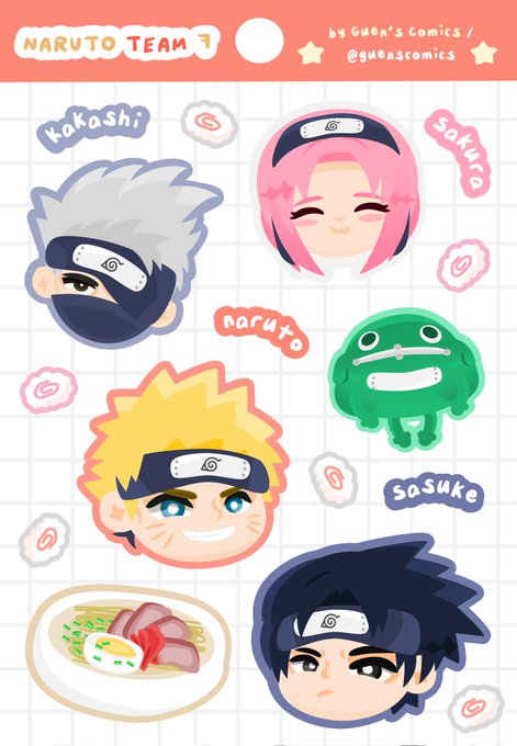 happy about the naruto and spy x family sticker sheets I made recently 😗

find them @ coscarni on april 1-2 