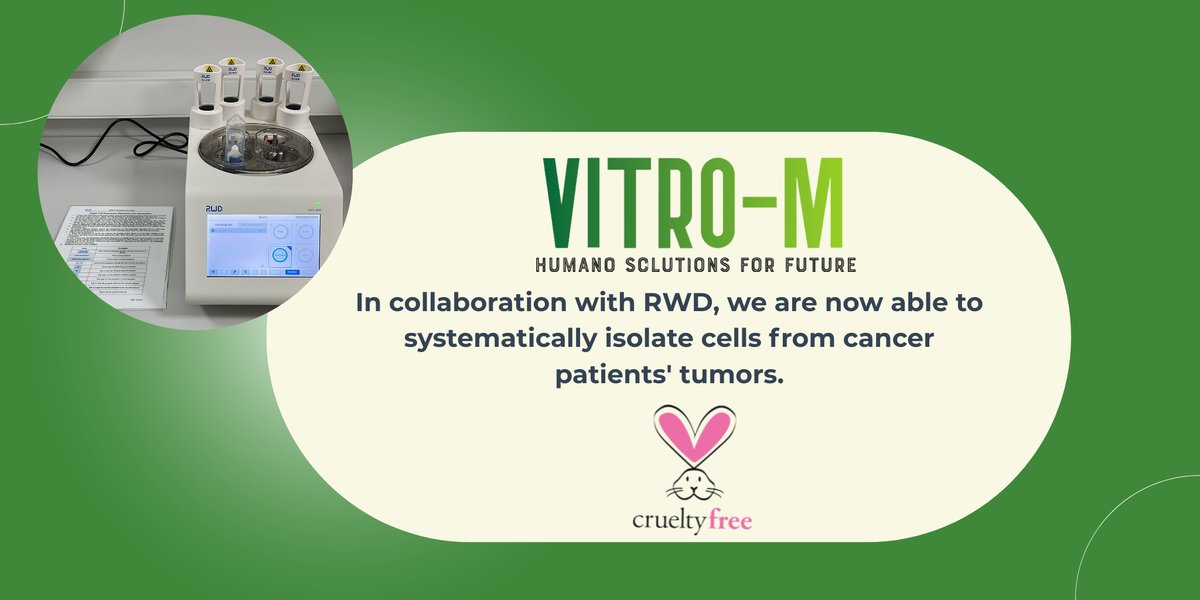 Our objective is to increase interest in animal-free testing technologies by integrating them with patient-specific drug screening technologies.
In collaboration with @RWDScience, we are now able to isolate cells from cancer patients' tumors systematically.
#drugscreening