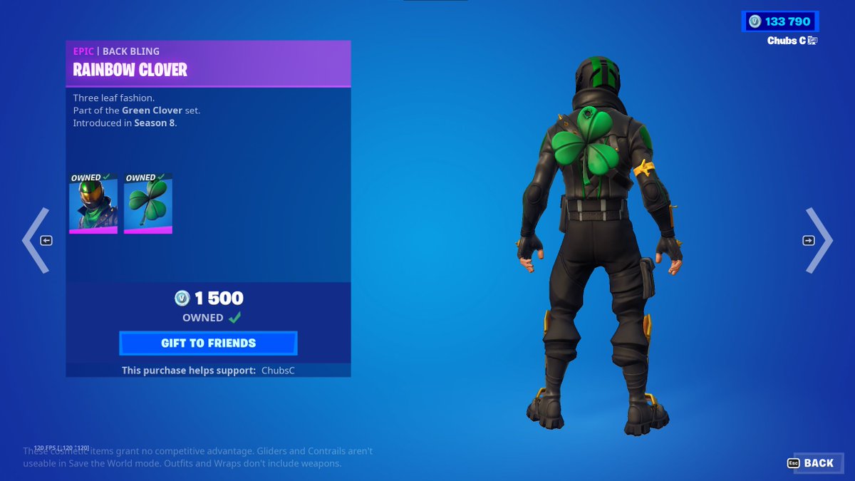 ChubsCza's tweet photo. Happy St. Patrick's Day ☘️

Giving away this Skin to one lucky person!

🟢Tag 2 friends
🟢Like
🟢RT
🟢Follow Me

Please use Code : ChubsC #AD  💚 https://t.co/IwKs38888d