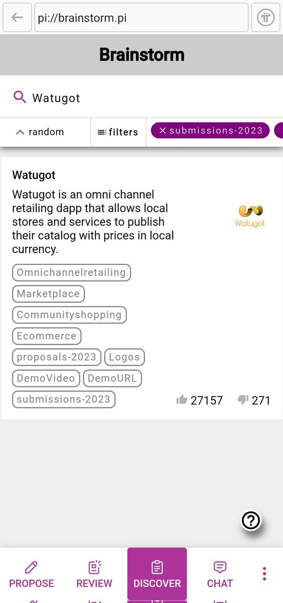PiNetwork24X7's tweet photo. Watugot is an ecosystem building application. Use Safely 🛡️
#UptoDate #PiServices #WhatYouDoForPi https://t.co/MubGghfMKN