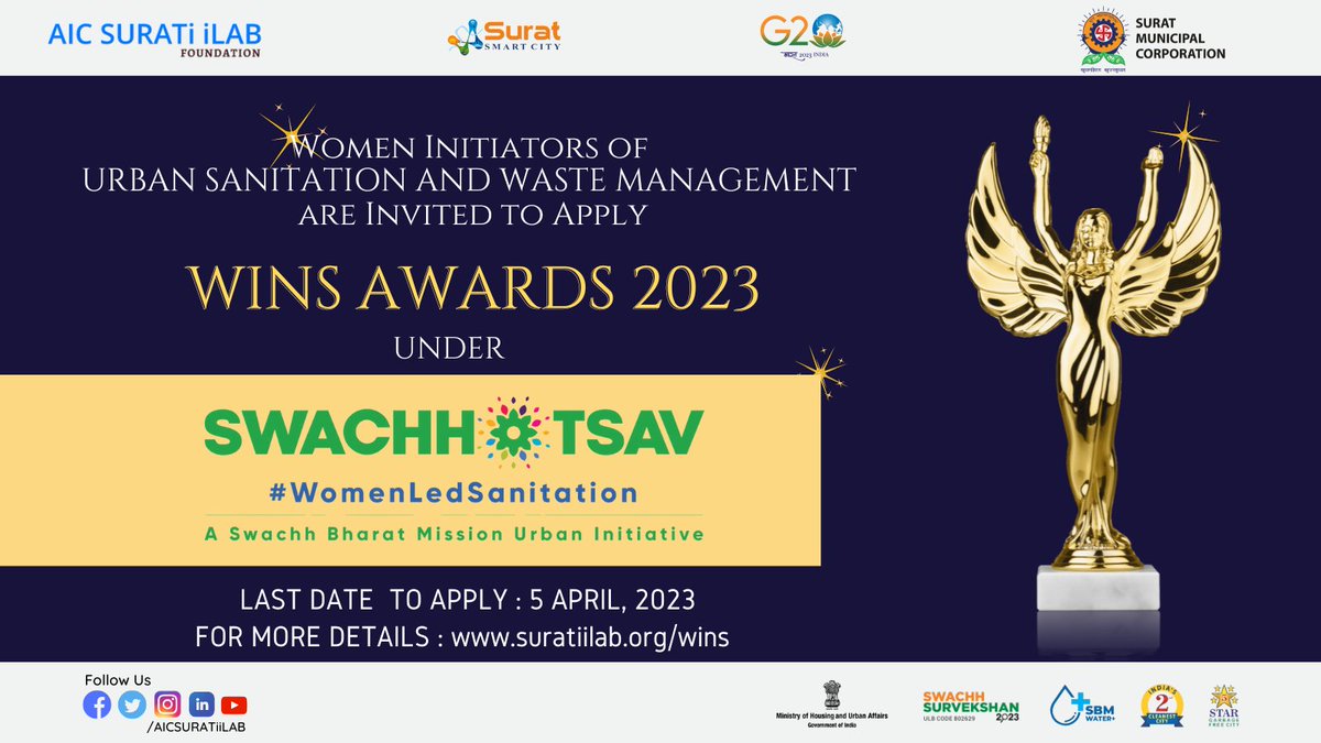 AICSURATiiLAB's tweet photo. For more details: https://t.co/tnhuxseSnm
#Swachhotsav2023 #WINSAwards2023 #WomenLedSanitation #AICSURATiiLAB
@MySuratMySMC https://t.co/rtPXYWqDrh