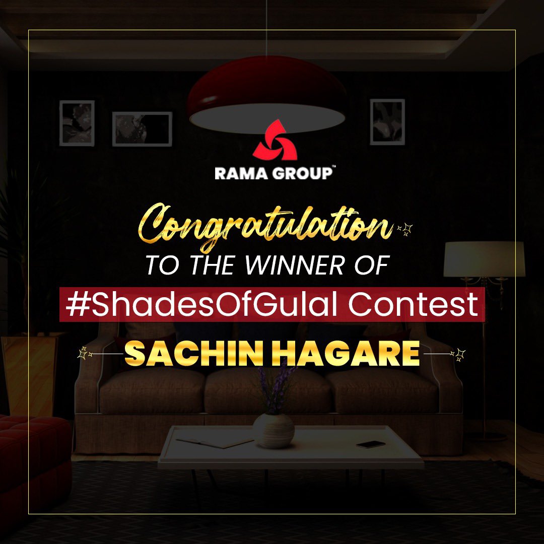 RamaGroup_India's tweet photo. Thank you everyone for participating in the #ShadesOfGulal contest.
Rama Group congratulates the winner, kindly DM us with your details.
#RamaGroup #ContestWinner #ContestAlert #Holi #HoliContest #HoliContestAlert #PuneContest #PuneRealEstate #PuneProperty #Investment https://t.co/nlHkRE09oh