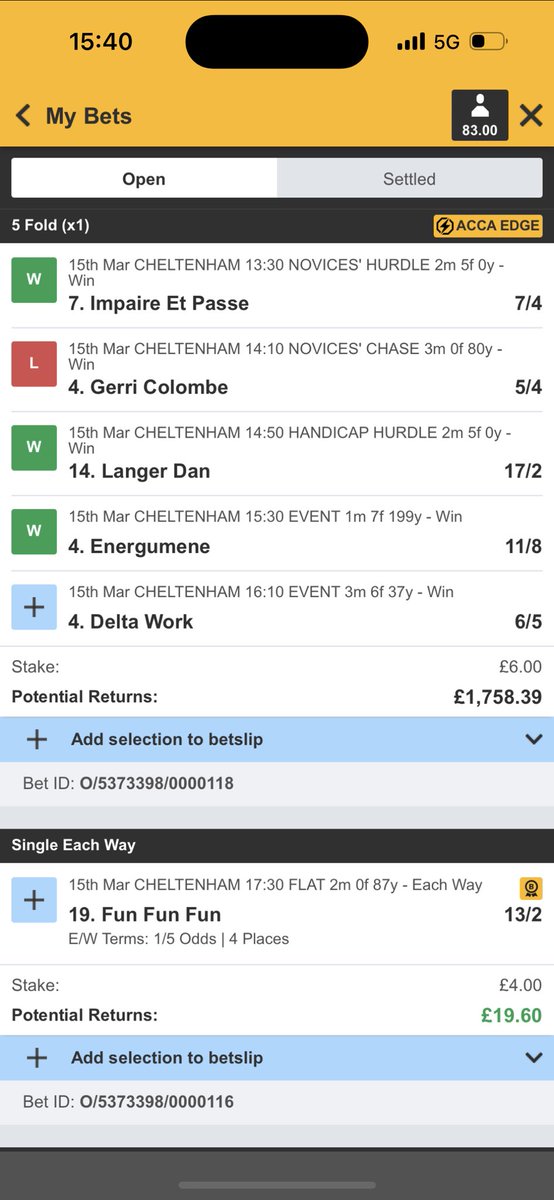 Gutted that Gerri never managed it… todays another day.