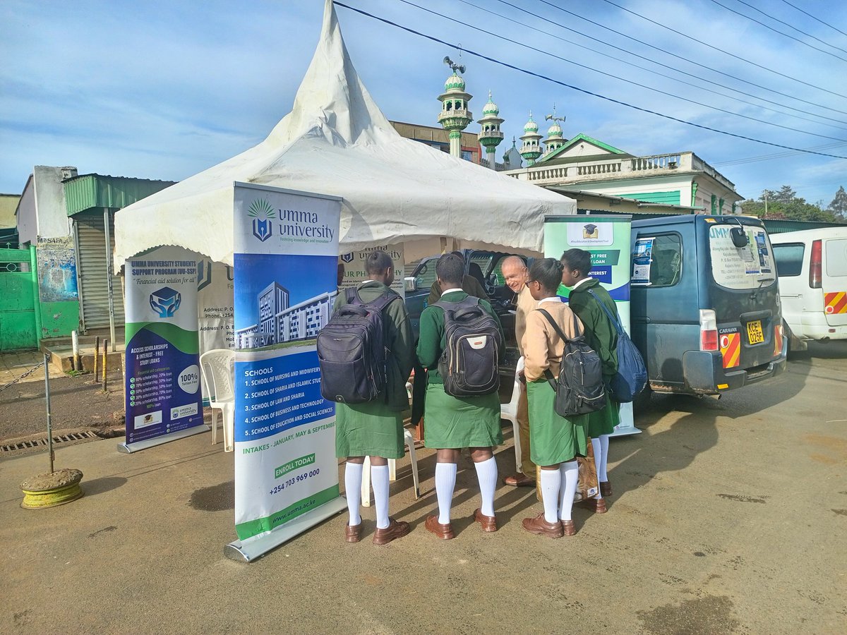 AEDT_Interact's tweet photo. #HudumaMashin with @UmmaUniversity #TheRiftValley #Day2
Empowering your dreams is our main agenda ,We advocate for #EqualRightsToEducation 
@Eldoret you can't afford to miss out on this !!!
#IkoScholarshipKE
@abdallaumar1   @dr_saado @Ali_Manzu @cheonejohn @aliyussufmwangi https://t.co/C39jNUKMO8