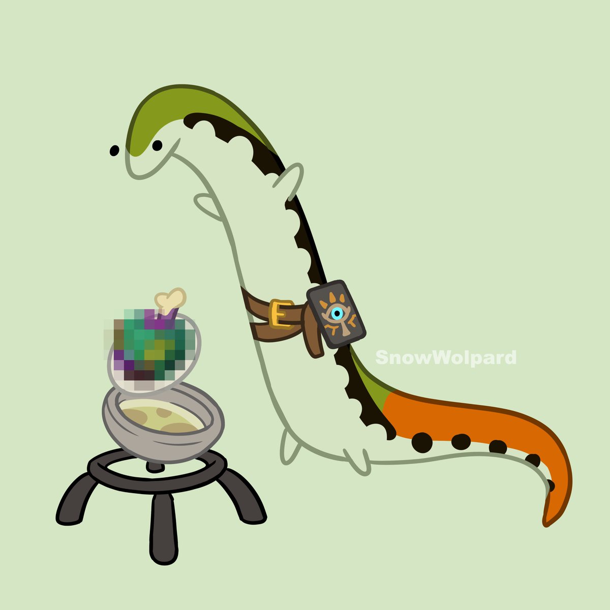 snowwolpard's tweet photo. wild... skink's awakening https://t.co/16Vx7z0kZa
