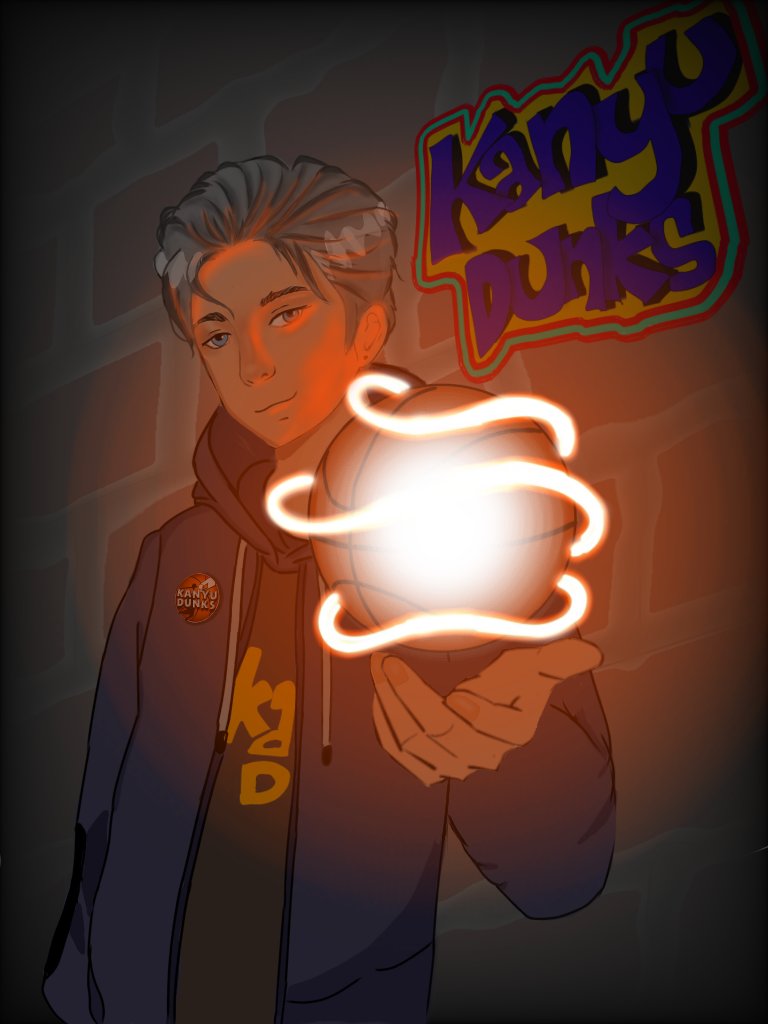 Thins140's tweet photo. @kanyudunks Here's my submission .. hope you like my artwork ❤️🏀 #kanyudunks https://t.co/PtbxdHVImL