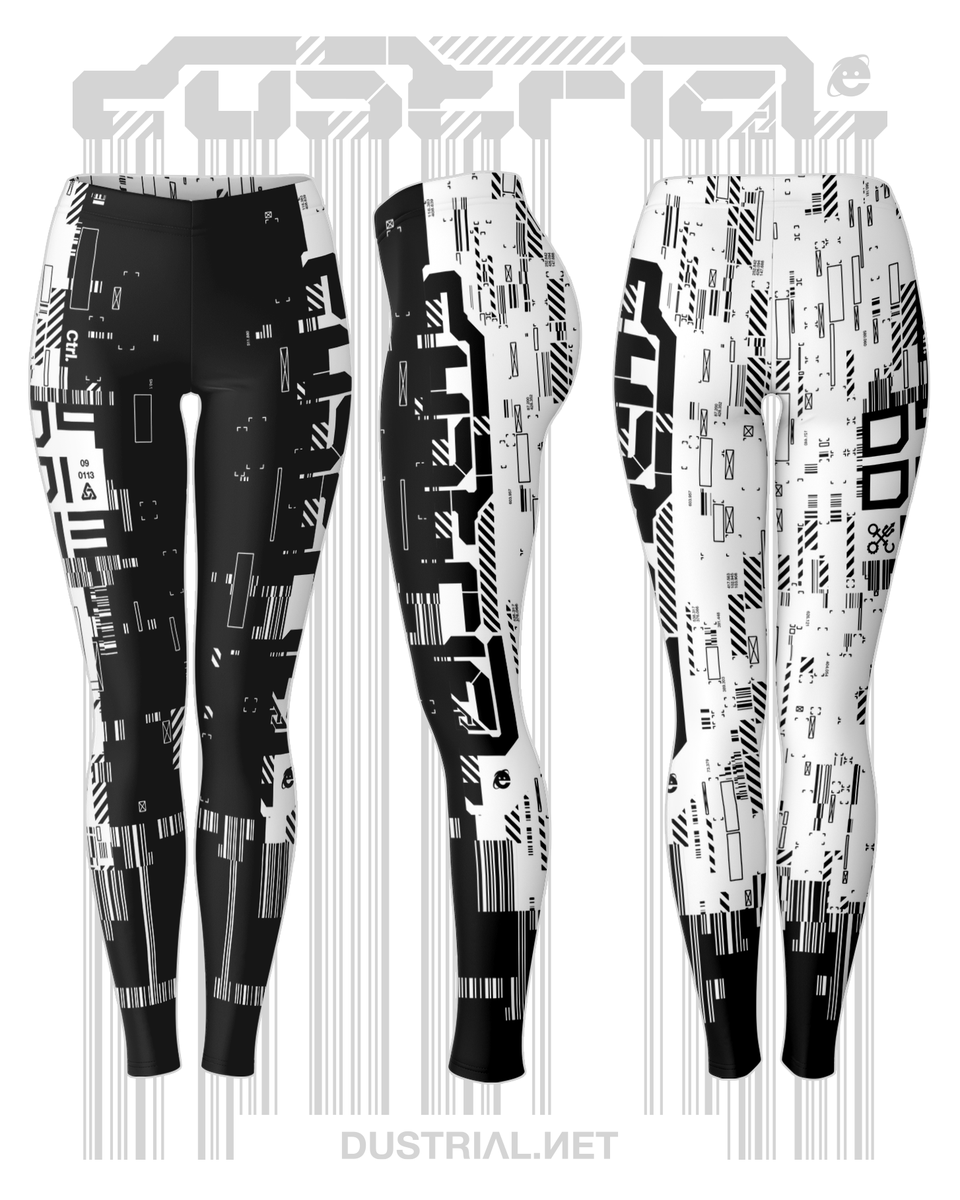 dustrial's tweet photo. [new] Tetra Interface Leggings

#monochromatic #blvck #cyberpunk #generativeart #generativefashion #typography #art #cyber #mono #leggings #altfashion https://t.co/YIs5qABr9Z