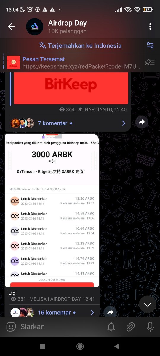 ganialaf13's tweet photo. 每人最高空投50枚Arbitrum Futures ( $ARBK )

📱 提前将Arbi地址导入BitKeep，关注$ARBK到账情况，支持未来兑换 Arbitrum 官方代币！

💰 $ARBK空投链接:
https://t.co/cONsiaSOoU
📱 0xTenson邀请码:
A!rDrop Da7 

#Arbitrum #ARBK #arb

🔥Lets'go pogoo https://t.co/TRWndNSSm0