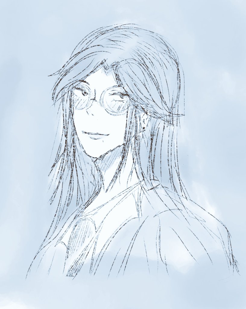 tinymuqing's tweet photo. modern general xuan zhen with glasses 🫡 #muqing #tgcf https://t.co/NL19wB4I7k