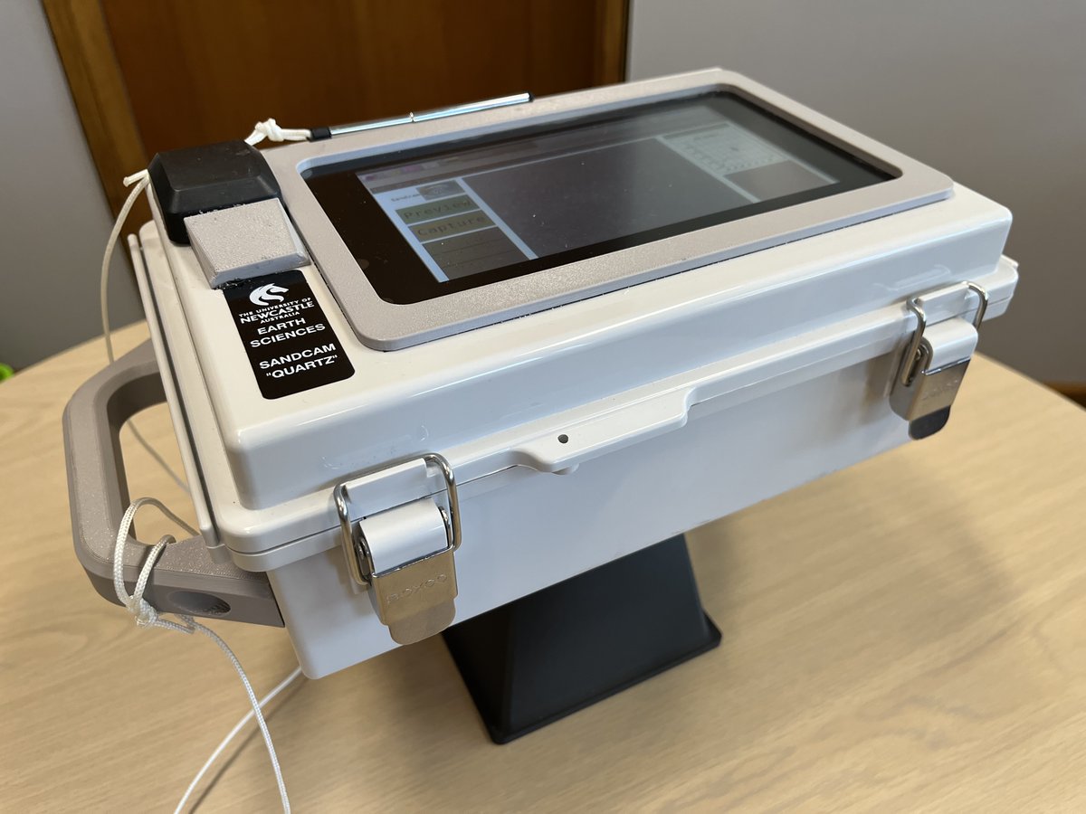 MikeKinsela's tweet photo. Big thanks to #Instagrain developers @ebgoldstein @CoastalProf &amp; co for sharing their open-source field camera design &amp; deep learning model for image-based grain size estimation. Students are looking forward to comparing with their lab skills! https://t.co/SmLdl2WnPW