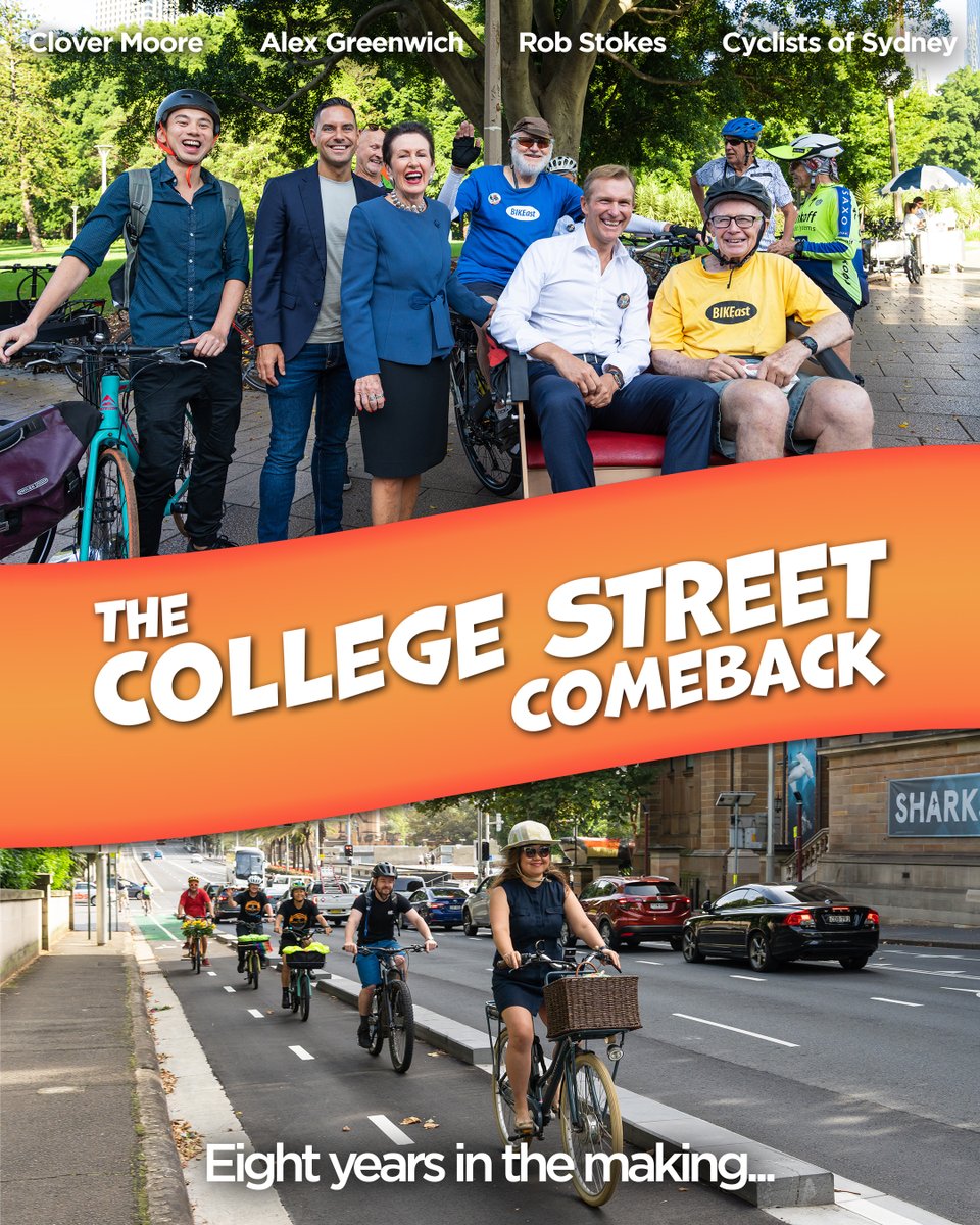 Today we officially re-opened the College Street cycleway, celebrating with local cyclists and the team responsible for reinstalling this wonderful piece of infrastructure.

Read more about the College Street comeback here: bit.ly/CollegeStreetC…