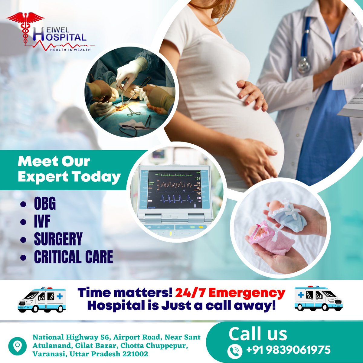 Get the best treatment with best doctors. Meet our experts today!

#IVFspecialist #laproscopy #GYNAECOLOGIST #infertility #causesofinfertility #treatmentofinfertility #iui  #MultispecialityHospital #24x7care #besthospitalinvaranasi #heiwelhospital #healthcareservices #varanasi