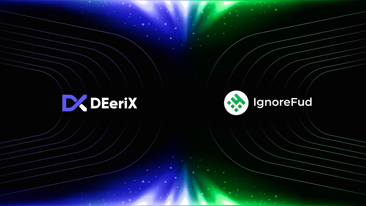 DEeriX is excited to announce a strategic partnership with @ignore_fud 🍇💚

Ignore Fud - A new kind of meme token that supports DeFi and Blockchain innovations.

Are you excited? Let us hear you. 🙌

#CoreChain #DEeriX #IgnoreFud <a href="/Coredao_Org/">Core DAO 🔶</a>