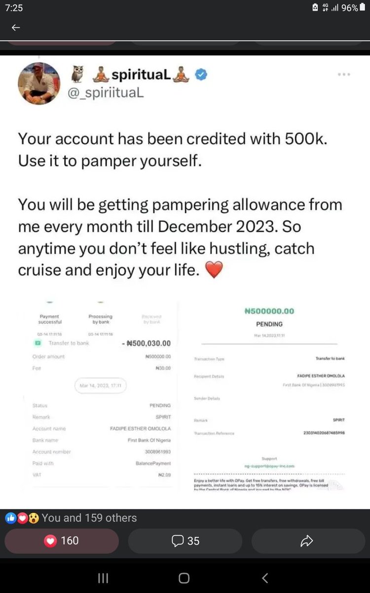 Peaceofmind2004's tweet photo. @spiriitual I have seen d good u do for pple and all I can say is May God bless u......u just got a new follower and I hope when I hit it big I will also get to give like u. https://t.co/lovux1jrFd