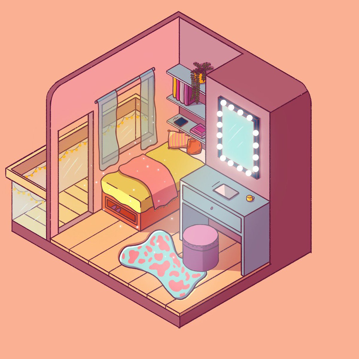 BlazeZoey's tweet photo. since i’ve been sick, i took the opportunity to actually learn procreate and isometric drawings! definitely more to come ✨ https://t.co/19OjI8LW6V