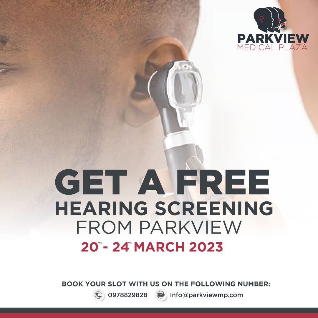 🔊 Free Hearing Check in #Lusaka! 📅 20th-24th March 2023 at Parkview Medical Plaza. 👂 Comprehensive hearing screening, evaluation, and expert advice. Don't miss out! 📞 Call to book your appointment now. #HearingHealth #FreeScreening #TakeControl 🎧💪