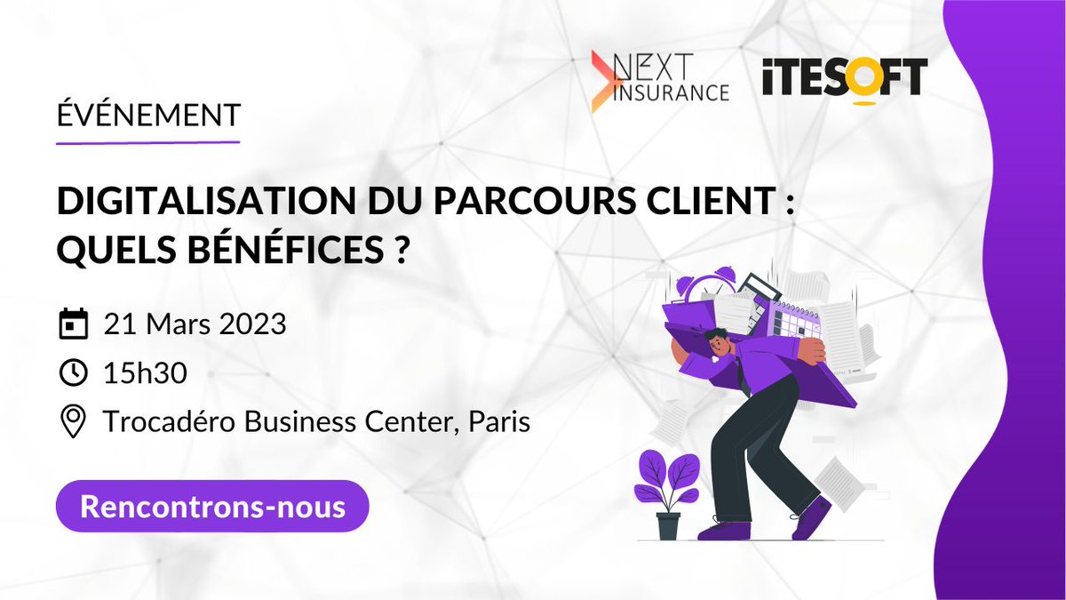 Next Insurance : <a href="/ITESOFT/">ITESOFT</a> animera une keynote autour de la thématique : « Digitalisation du parcours client : quels bénéfices ? » de 15h30 à 15h45.

👉S'inscrire : hubs.ly/Q01F3fyn0
#insurance #QualityAssurance #cx