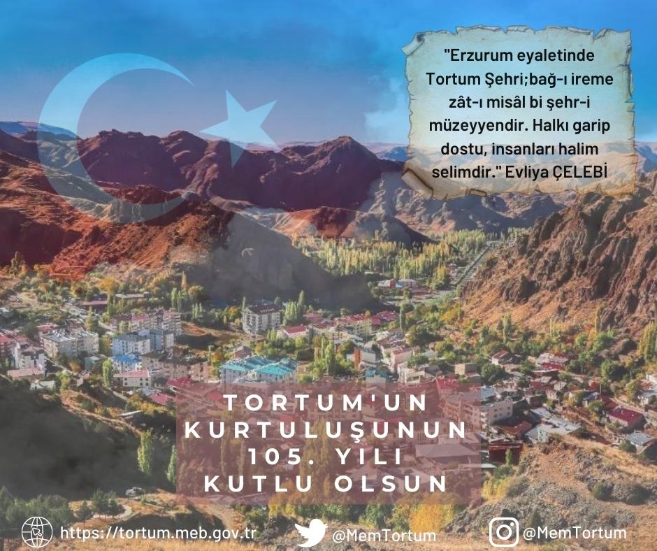 Tortum'un Kurtuluşunun 105. yılı kutlu olsun. <a href="/fatihbayramia/">Fatih Bayram</a> <a href="/OrhanOzen_25/">Orhan ÖZEN</a>