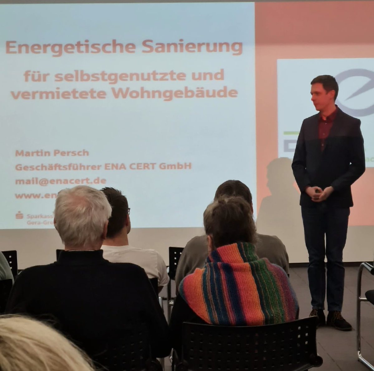 Gemeinsam Energiewende gestalten          Dank an Herrn Persch und die Sparkasse Gera- Greiz für die gelungene Veranstaltung #Energiewende                      #bausparen                                              #iSFP