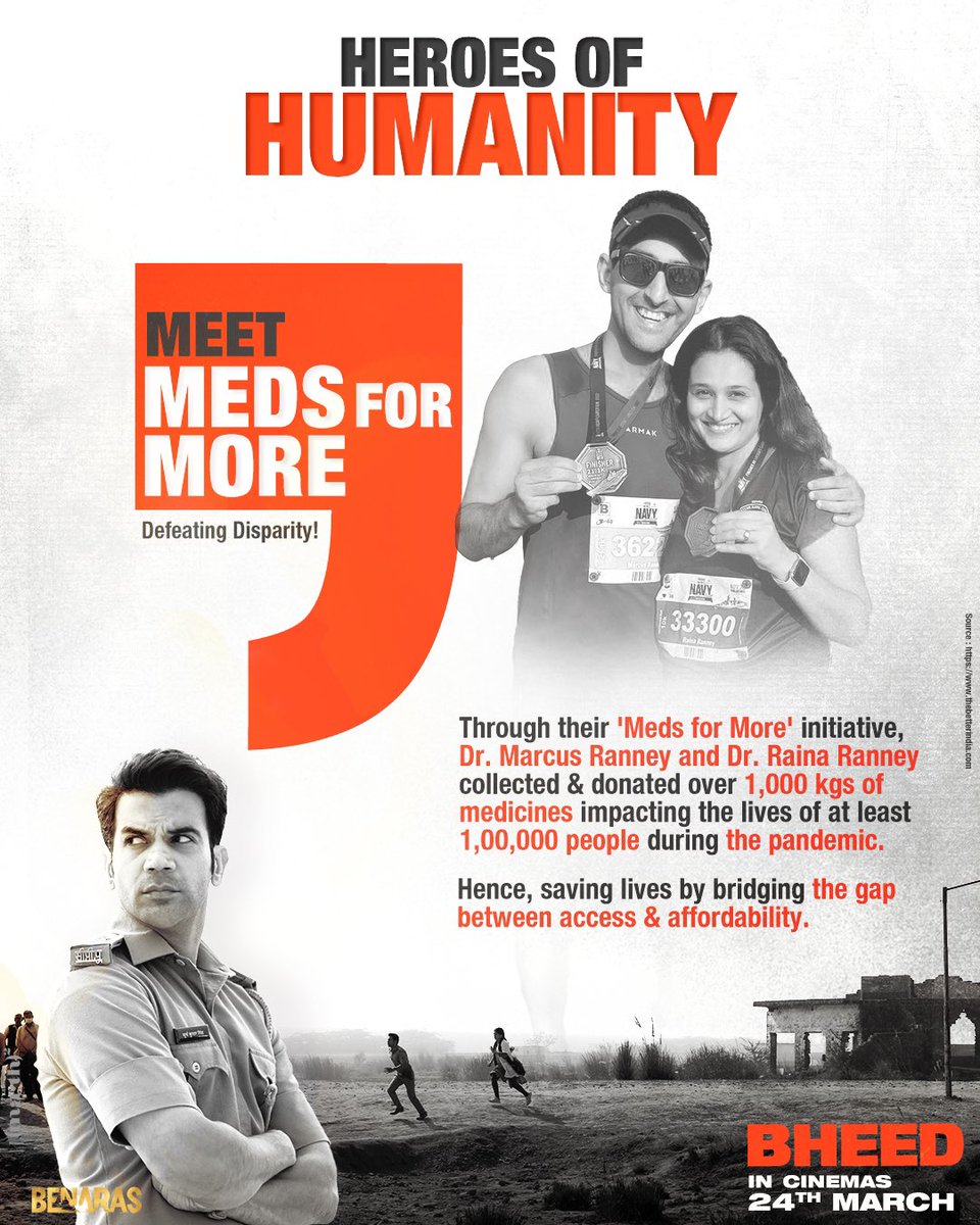 Celebrating the #HeroesOfHumanity this week, who make the world a better place like Dr. Marcus Ranney and Dr. Raina Ranney, founders of the 'Meds For More', an initiative that donated medicines procured from urban areas to the rural districts of India.