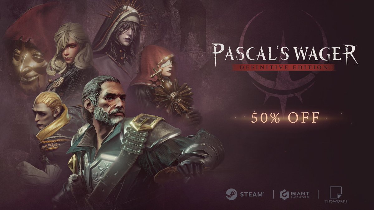 Pascal’s Wager: Definitive Edition will have the Spring Festival discount via Steam for limited time.
 Couriers who want join the adventure via PC should not miss it.

Price: 50% off  
Time: Mar 18th-25th (UTC+8)
Platform: Steam  

check it now: store.steampowered.com/app/1456650/_/