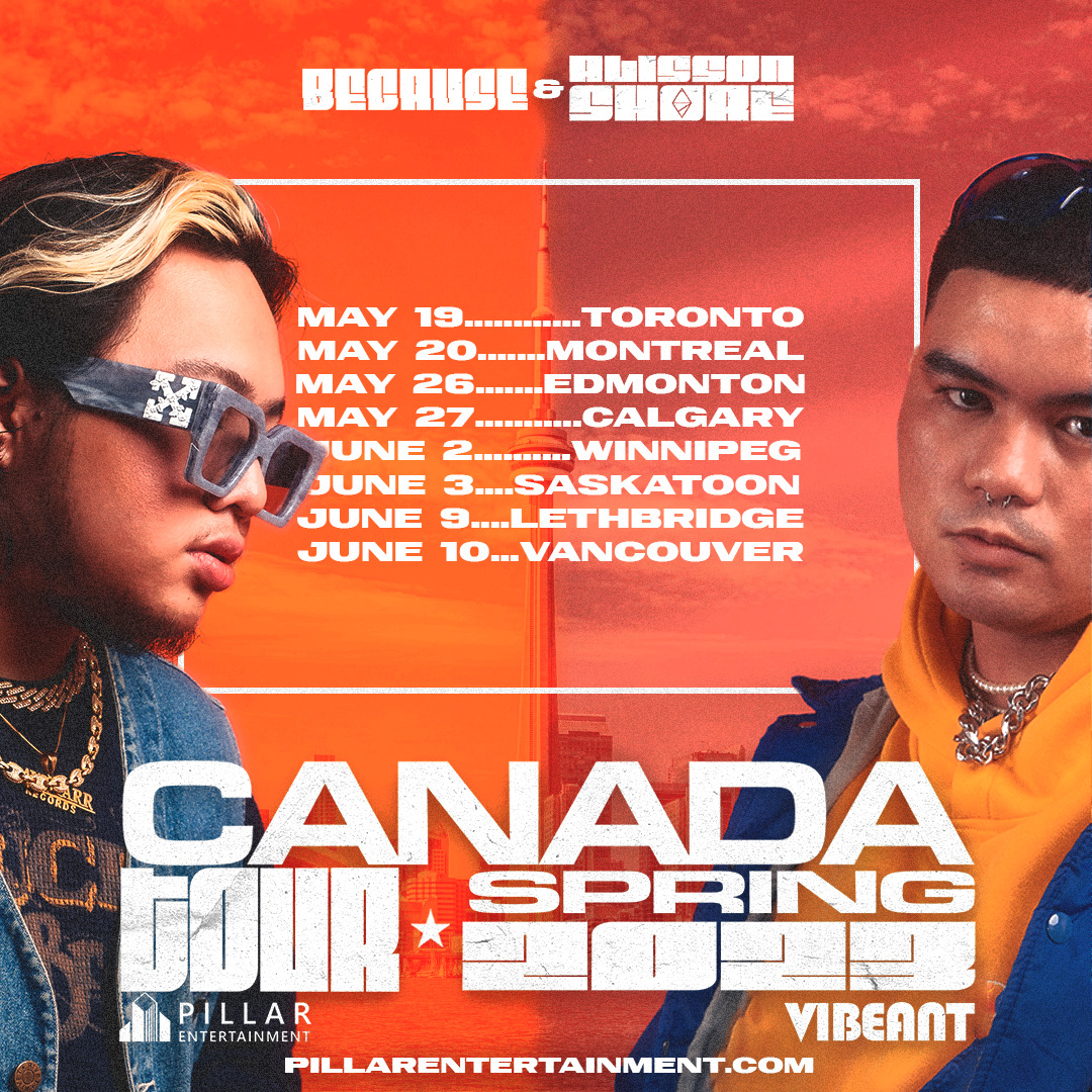 CANADA TOUR w/@alisson_shore TICKETS: pillarentertainment.com What city are you dropping by? Tag your homies! 🍁 5/19 - TORONTO 5/20 - MONTREAL 5/26 - EDMONTON 5/27 - CALGARY 6/2 - WINNIPEG 6/3 - SASKATOON 6/9 - LETHBRIDGE 6/10 - VANCOUVER @vibeantmagazine SEE YOU MGA KABAYAN