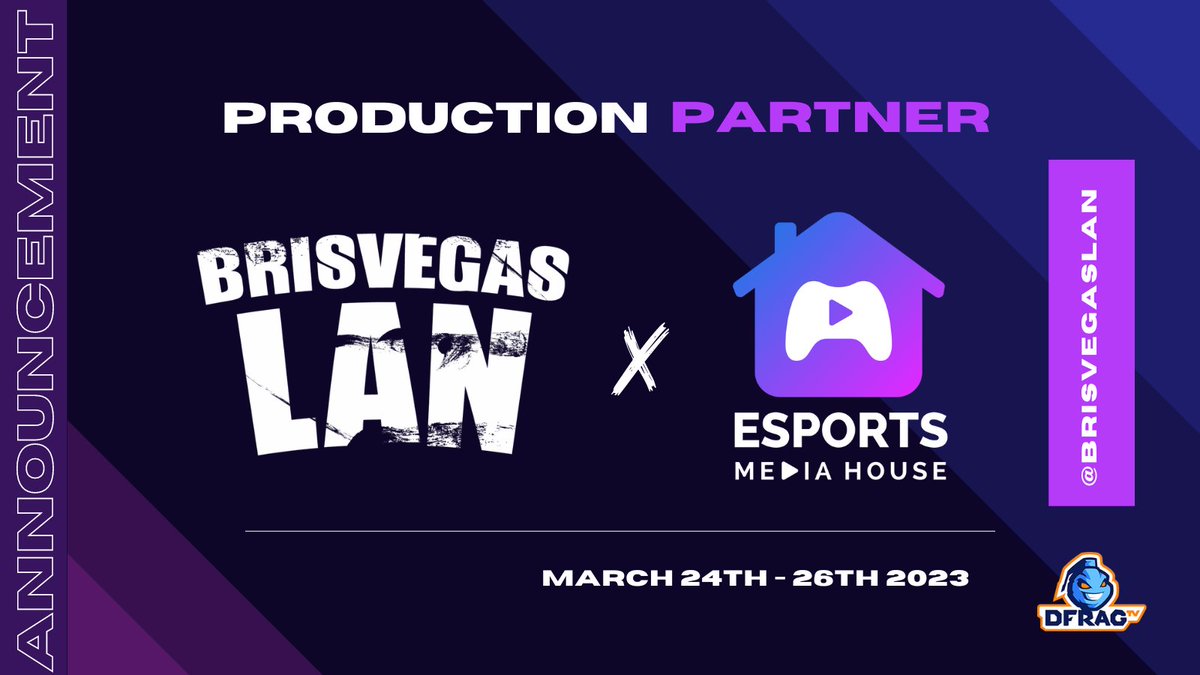 📢EMH are proud to announce that we will be rolling into <a href="/BrisVegasLAN/">BrisVegasLAN</a> Autumn as production partner for the event. 

We can't wait to roll our sleeves up and continue to support grassroots esports! 🤝

We hope to see as many of you as possible next weekend!