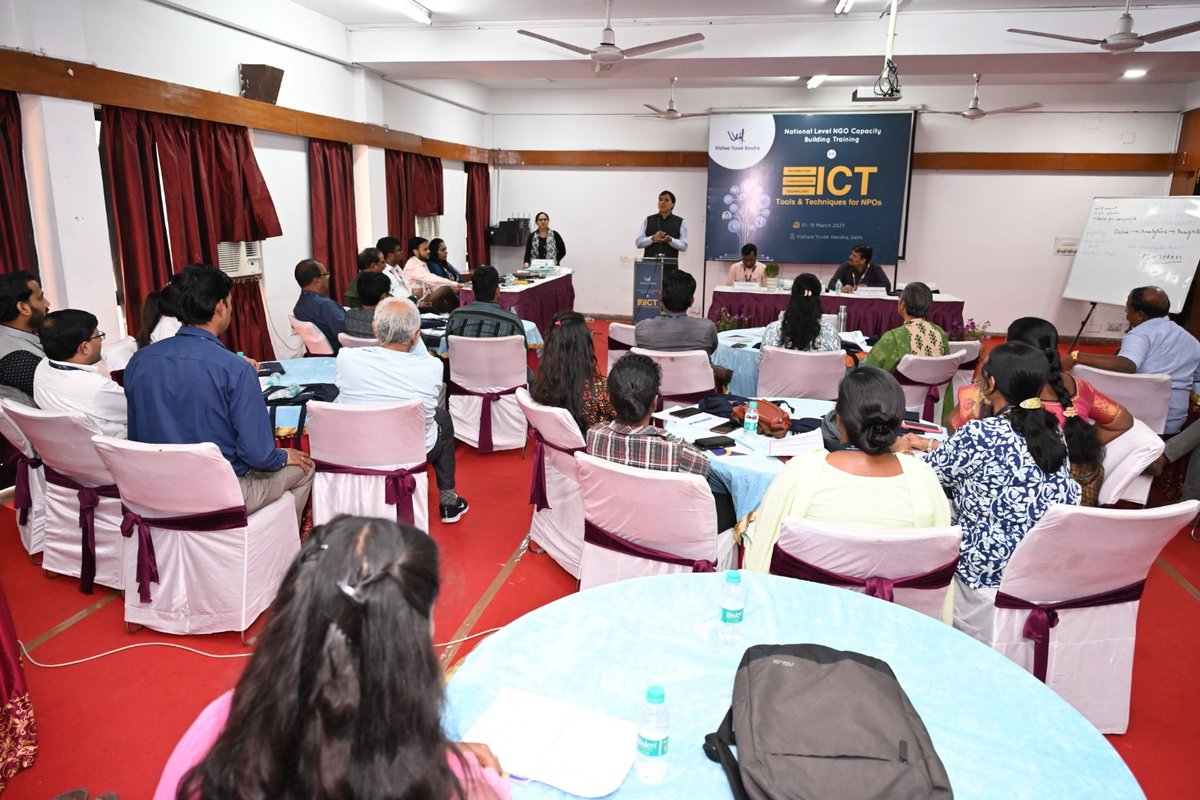 VYKIndia's tweet photo. The three-day residential training program on #ICTtools and #techniques for NPOs concluded today and was successful in achieving its vision of capacitating #NPOs and making them aware of the potential of #ICT & how #ICT could aid an organizationโs growth. https://t.co/CRPVqLXu6Q