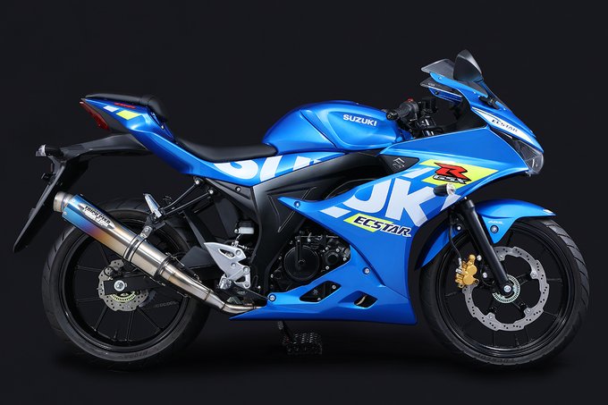 【GSX-R125 フルエキゾーストマフラー】GSX-R125のオーナー様にご案内です。こちらのマフラーは現在15本程在