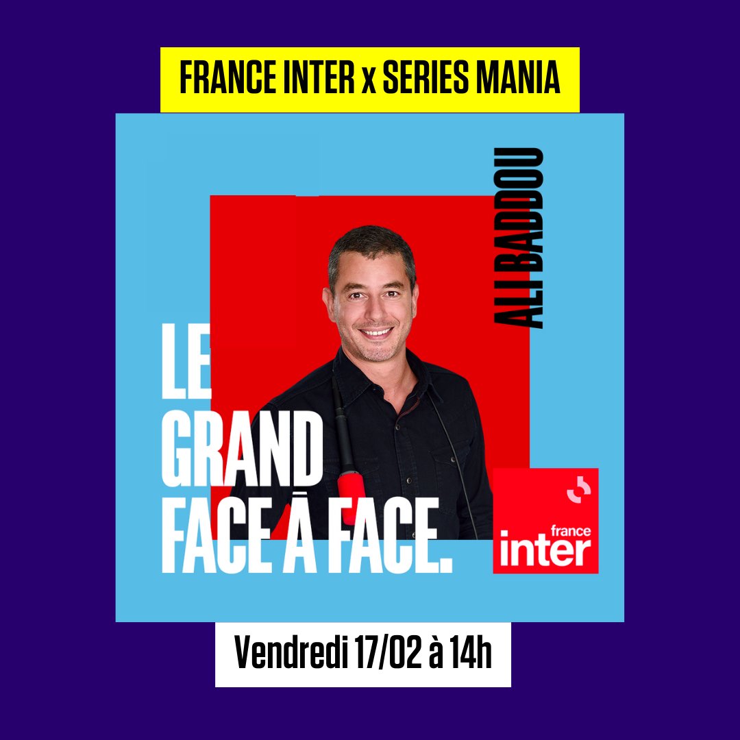 Assistez à l'émission d'Ali Badou et posez vos questions 🎤💬🎧
Thème : Que disent les séries de notre société ? Les séries font-elles maintenant la loi ?
Invités : <a href="/CedricKlapisch/">Cédric Klapisch</a> , <a href="/brunopatino/">Bruno Patino</a>  <a href="/ARTEfr/">ARTE</a>  et <a href="/LaurenceHerszb1/">Laurence Herszberg</a> 

Des questions pour les invités ? A vous !