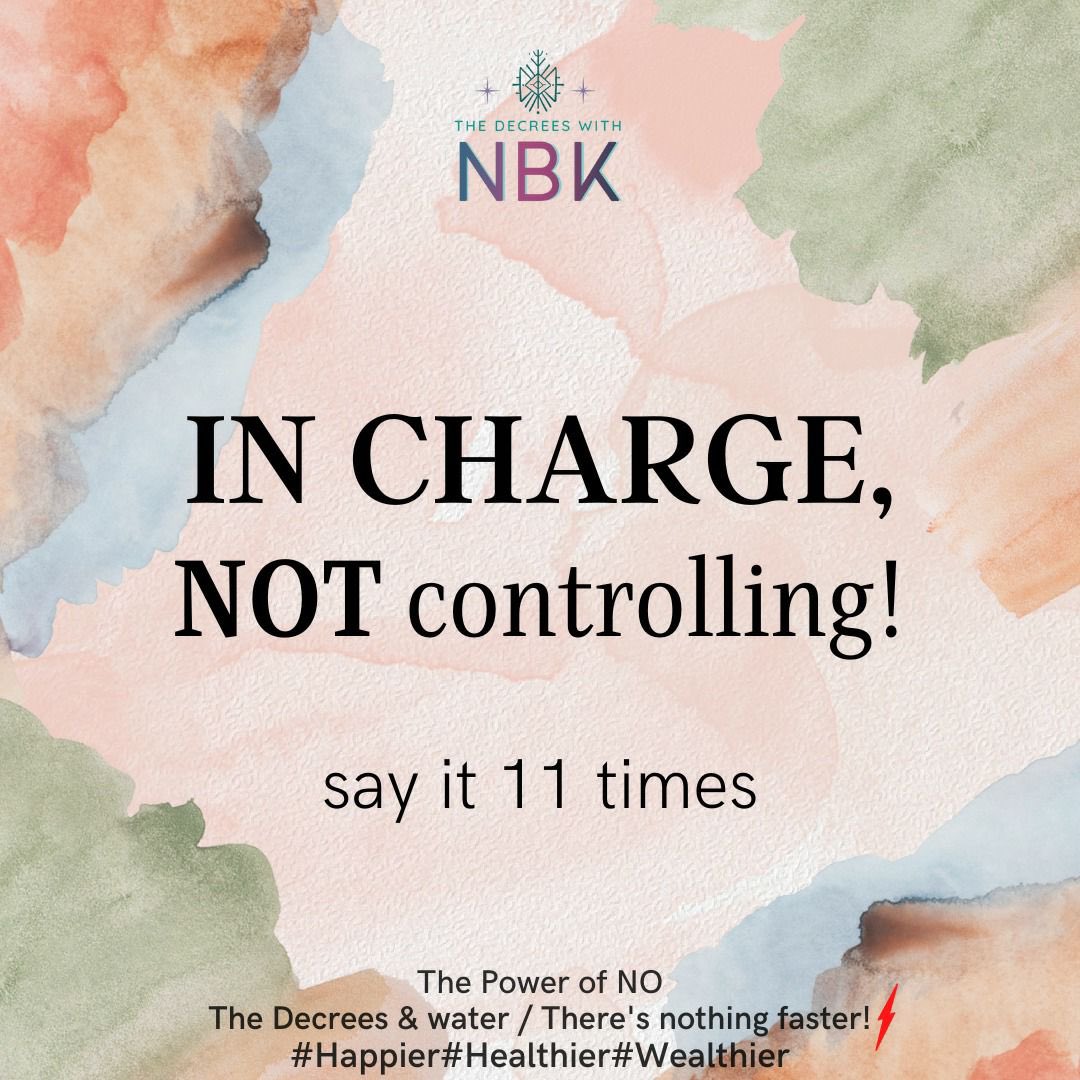 NBKspeedster's tweet photo. In Charge comes from Confidence and Self Esteem. Control comes from fear and distrust
Say The Decree, see how it makes you feel and what shows up in two hours!
#5d #TheDecrees #confidence #powerofNOT #speak5D #alchemy #happier #healthier #wealthier #incharge #healing #Decrees https://t.co/DGM34JRF14