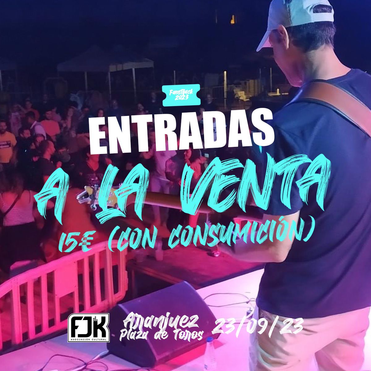 🎟️Entradas #Festijack2023
1.- Entrada 🎟️ + consumición 🍺15€ 
2.- Entrada 🎟️ + camiseta 🎽 20€ 
3.- Entrada 🎟️ + consumición 🍺 + camiseta 🎽 25€ 
4.- Entrada 🎟️+ consumición 🍺 + camiseta 🎽+sorteo de botas🥾<a href="/newrock/">newrock</a> +llavero New Rock🔑35€

verkami.com/projects/19420…

<a href="/verkami/">Verkami</a>