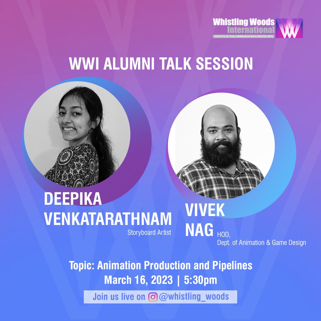 Whistling Woods International on Twitter "The Alumni Talk
