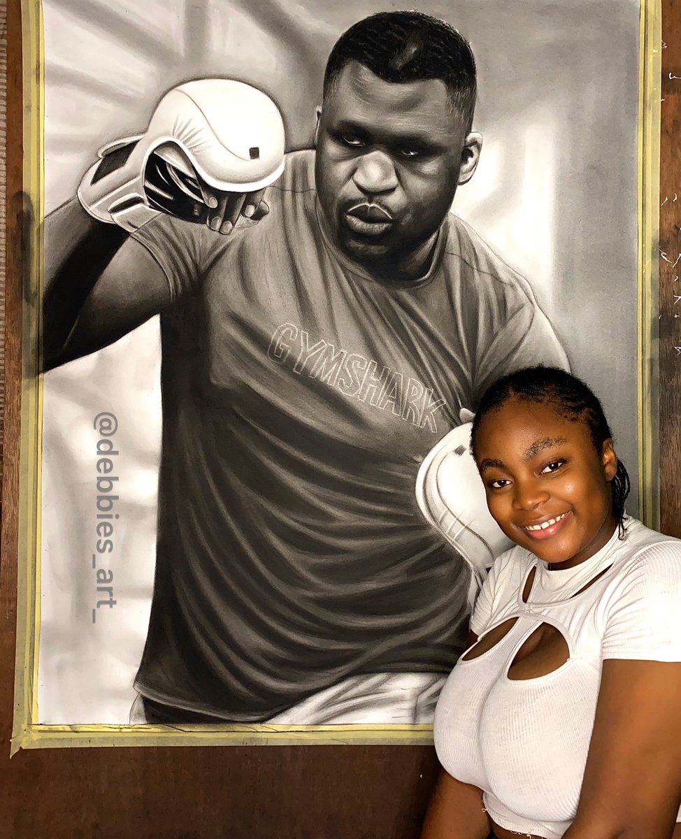 Debbie's Art (@iamdebbieart) on Twitter photo My name is Agali Deborah ,a Nigerian Pencil Artist,made this portrait of the World Heavyweight Champion <a href="/francis_ngannou/">Francis Ngannou</a> please kindly retweet hopefully he sees it 🙏🏽 My name is Agali Deborah ,a Nigerian Pencil Artist,made this portrait of the World Heavyweight Champion <a href="/francis_ngannou/">Francis Ngannou</a> please kindly retweet hopefully he sees it 🙏🏽