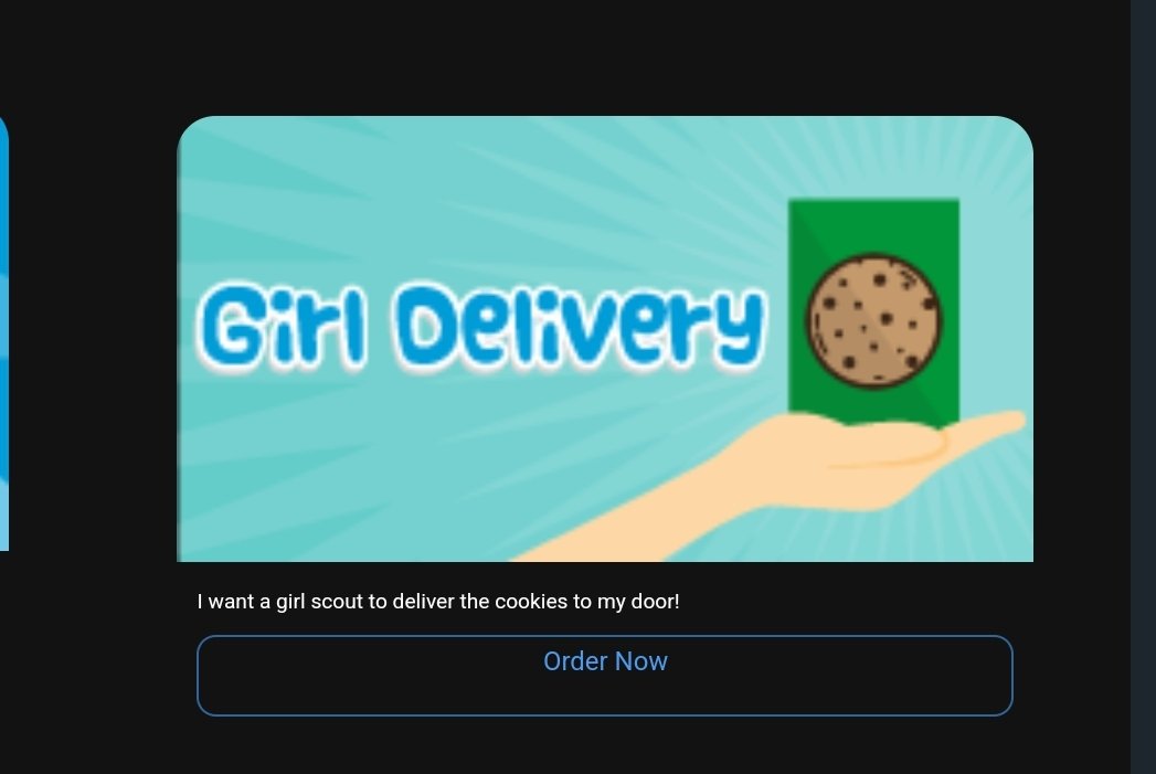 I was sent an email about ordering girl scout cookies online, presumably written by a girl scout member, and my choices of delivery were: 1. shipped to my door,  or 2. have a local girl scout deliver it. Yet... I feel like this could've been worded differently