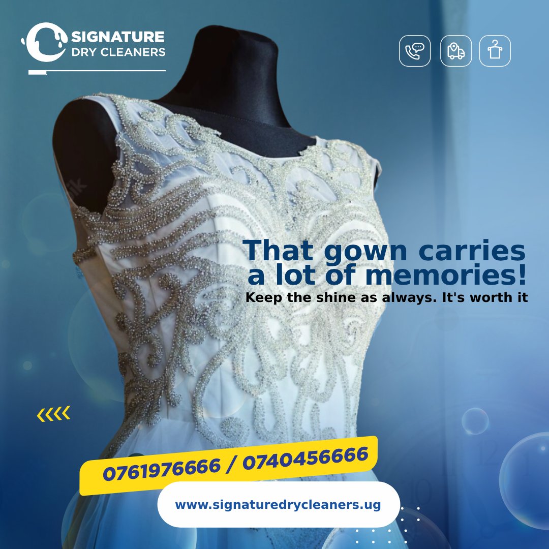 Signature_Dry's tweet photo. Give your "I-do" attires the sparkle they deserve because good memories need no cobwebs!🙂 It's worth it! #SignatureDryCleaners #WeddingPlanner #PickUpandDrop #WashandFold https://t.co/yVDHMFsnOd