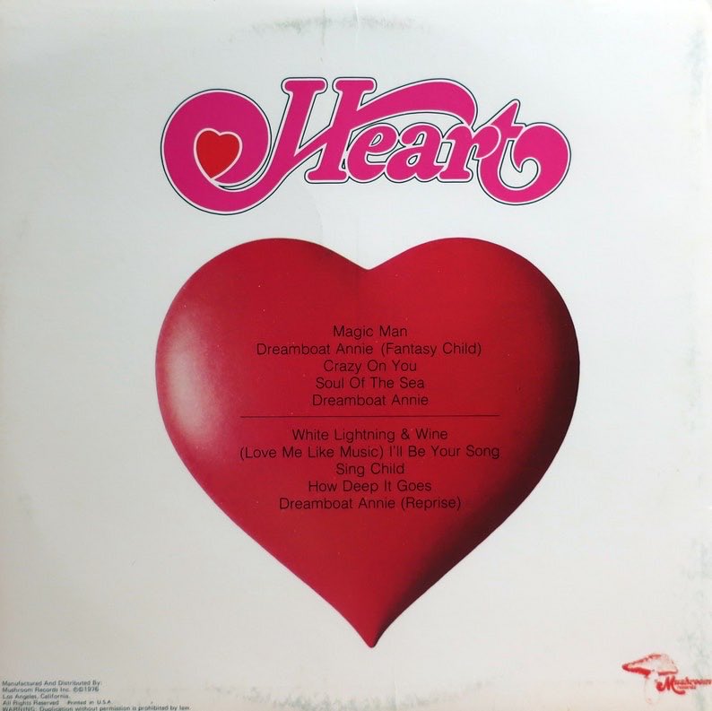 CLASSIC LP OF THE DAY: Happy 69th 🎂 to #NancyWilson who along with sister #AnnWilson is the longtime leader of #Seattle #classicrock band #Heart here’s their fine 1975 #debutalbum featuring hits CRAZY ON YOU, MAGIC MAN, DREAMBOAT ANNIE #1970s #lp