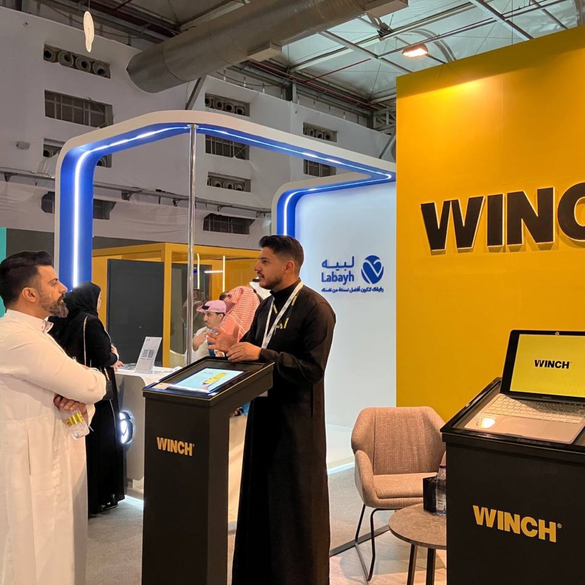 WINCHKSA's tweet photo. استمتعنا بمشاركتنا في معرض #بيبان23 بلقاء شركاء النجاح من عملاء ومستثمرين ومستشارين وأصدقاء و متطلعين للقاءات عظيمة قادمة.

We enjoyed our participation in the #Biban23 exhibition, by meeting success partners, including clients, investors, advisors, and friends, and we are looking forward to great meetings to come.

#WINCH #ونش
