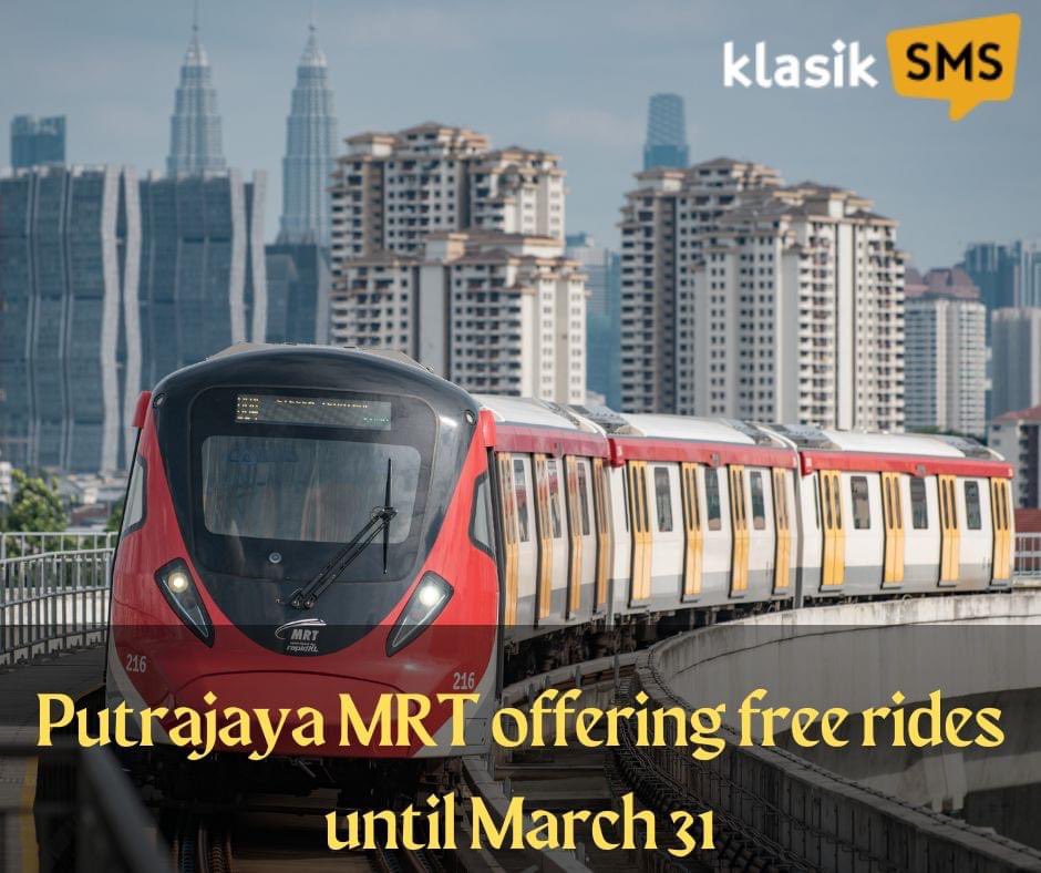 klasiksms's tweet photo. Prime Minister Datuk Seri Anwar Ibrahim today announced that Putrajaya Mass Rapid Transit Line (MRT2) users will enjoy free rides until the end of the month. https://t.co/YkyDZJ81lV