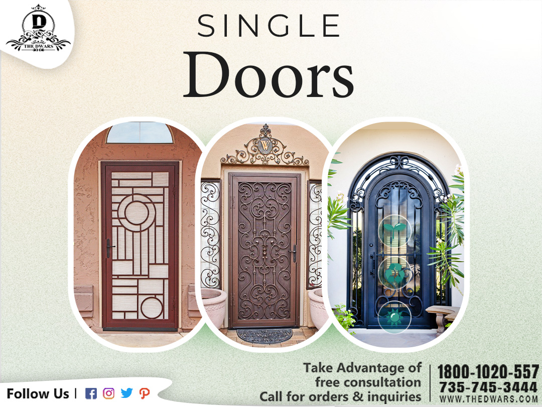 thedwars's tweet image. The Dwars, pioneers in the industry, offer designer single doors in Gurgaon and Alwar, India.
Buy Now👉bit.ly/3yv19q9 
#thedwars #singledoor #singlegate #singlegatedesign #buysingledesigndoor #singledooronline #doorsforsale #metaldoor #wroughtirondoor #designersingledoor