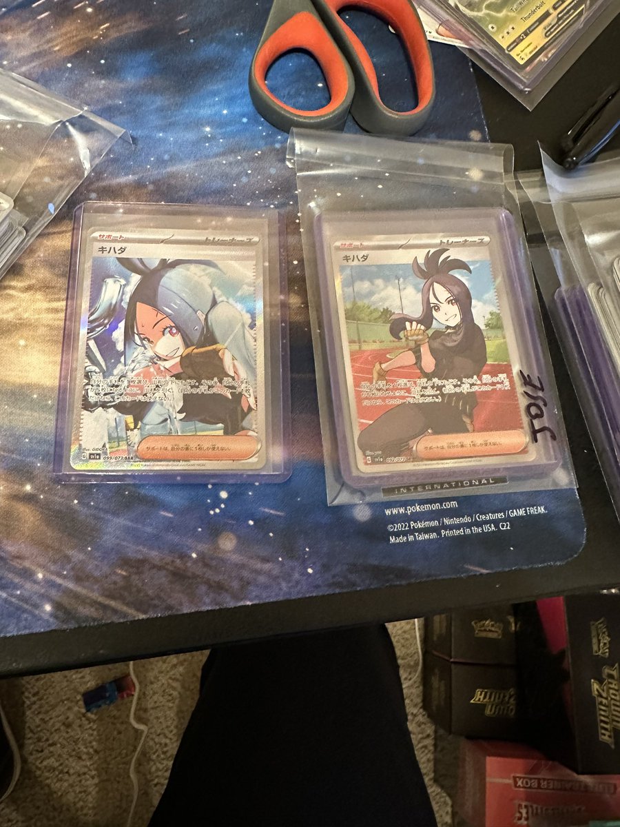 tcgtoolkitapp's tweet photo. We hit both of them tonight in less than half a case of #triplebeat haha! Going for $1,100 and $275 raw! For customers as always! #pokemon #tcg #dendra https://t.co/Dy5fV0p4Hv