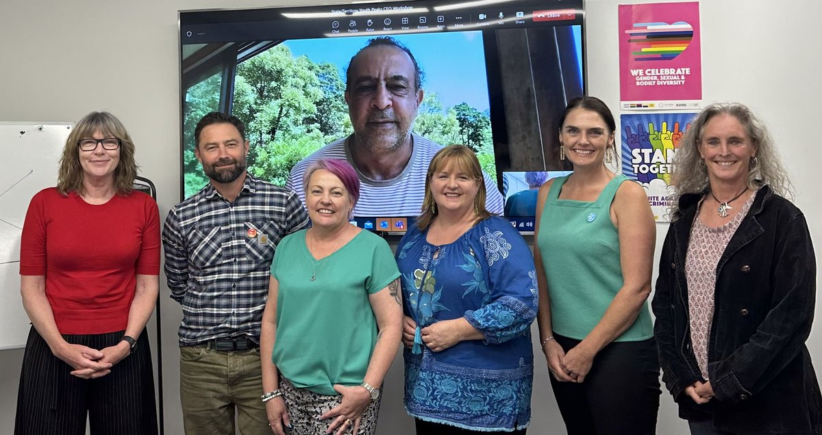 YACVicCEO's tweet photo. So great to catch up with the CEOs of all the state/territory youth peaks today! @TeamYACSA @yacwa @YouthActionNSW @YNOT_Tas @news_yanq @youthco_act @YACVic https://t.co/FrCY67FDgb