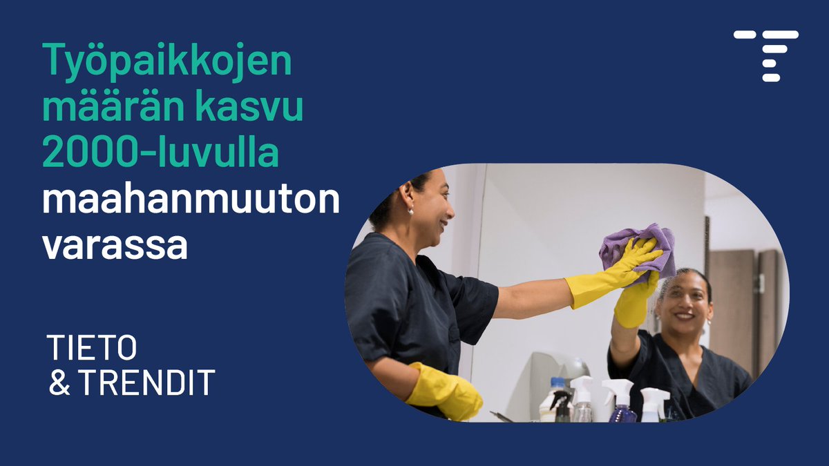 Työpaikkojen määrän kasvu on 2000-luvulla ollut kokonaan maahanmuuttajien ja heidän jälkeläistensä varassa. 📊 Maahanmuuton ansiosta työpaikkojen määrä on kasvanut lähes 150 000:lla, kirjoittaa Pekka Myrskylä #tietotrendit-blogissa. ⬇️
stat.fi/tietotrendit/b…

#maahanmuutto