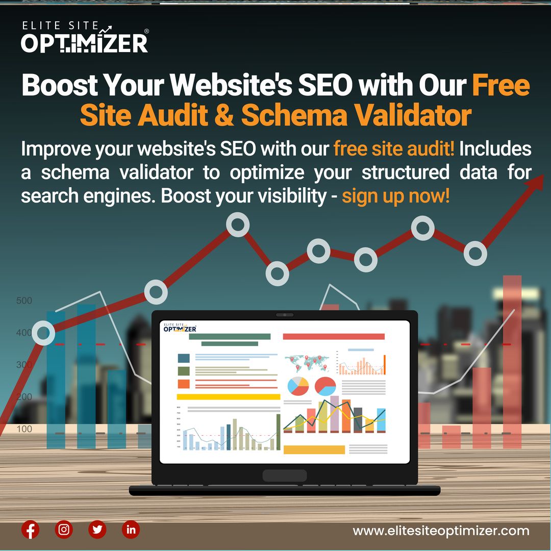 eliteseomanager's tweet image. 🚫 Attention website owners🚫
🌟Our site audit includes a schema validator to ensure your website's structured data is properly optimized🌟
Sign up now - free trial site audit now!
Run Free Site Audit: zurl.co/QJqm
#SEO #SchemaValidator #SiteAudit #FreeTrial