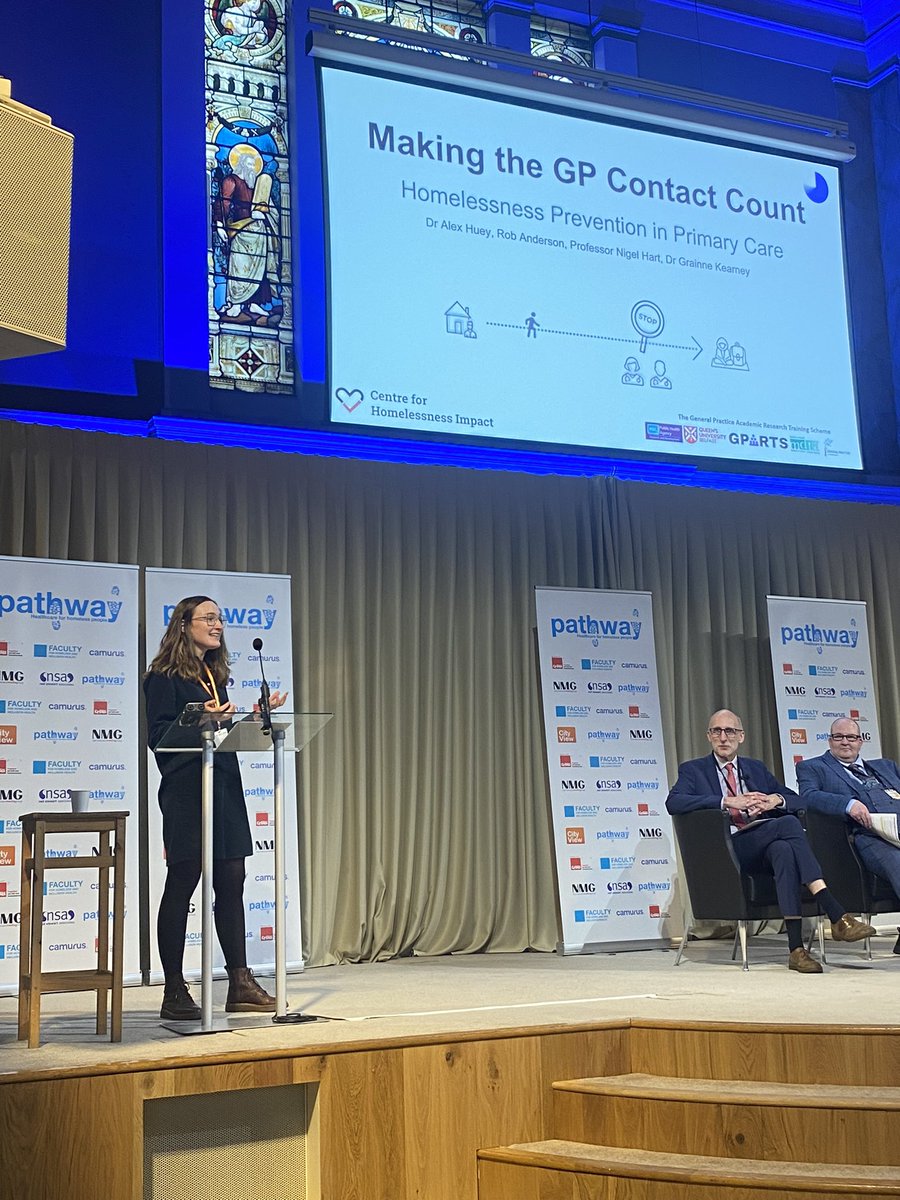 An inspiring day at Pathways Day 1 and managed to keep my Pecha Kucha to the timer ⏰ 😅 

Would a brief, 4 question housing insecurity tool encourage GPs to: 
💭 Think about housing 
❔Ask about housing 
🔍 Identify concerns 
🏡Link with support