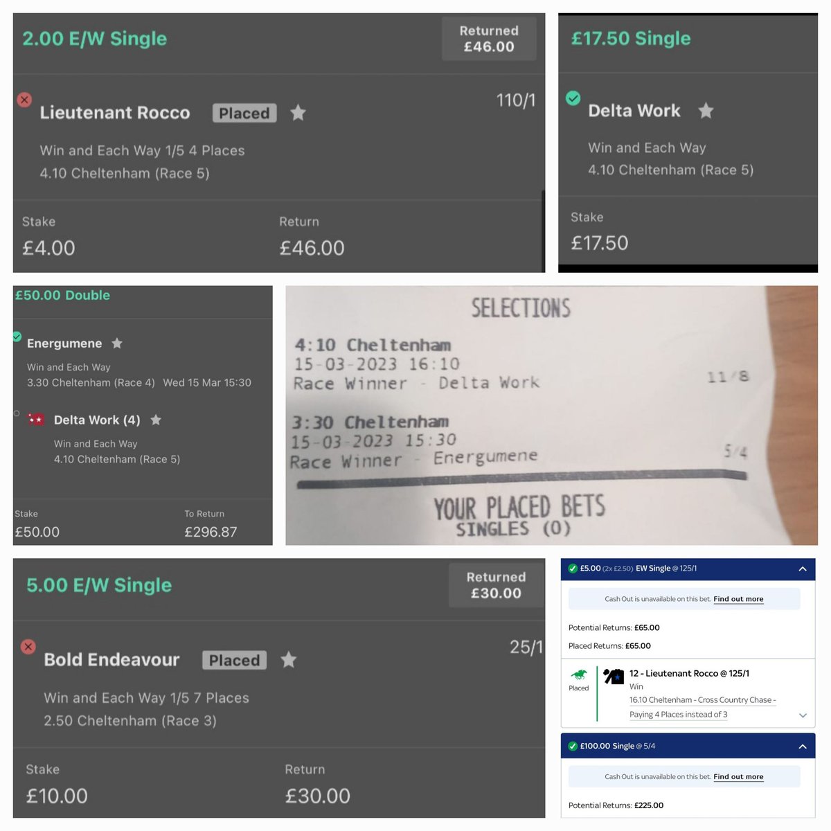 stablesecrets1's tweet photo. We're smashing Cheltenham, there's still time to jump in. Today's tips have been posted https://t.co/Ol5Cs7IvYw come join us #CheltenhamFestival #CheltenhamFestivaltips #tipster #HorseRacingTips #HorseRacing https://t.co/uIyhhWZTlG